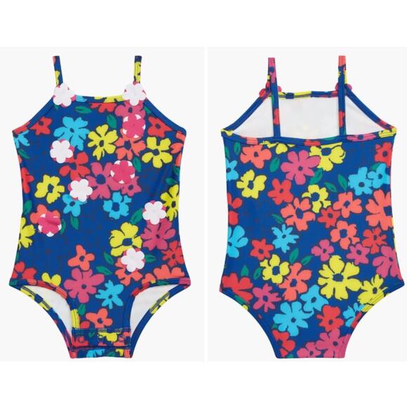 Tucker + Tate Baby Girl Swimsuit Bathing Suit UPF 50 One Piece NWT 6 Months - Picture 1 of 10